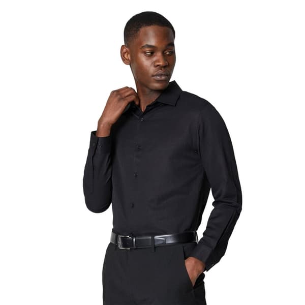 Burton Mens Herringbone Tailored Formal Shirt