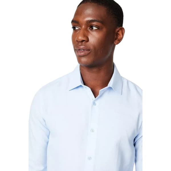 Burton Mens Oxford Easy-Iron Slim Formal Shirt