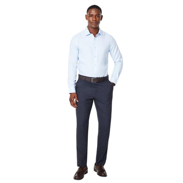 Burton Mens Oxford Easy-Iron Slim Formal Shirt