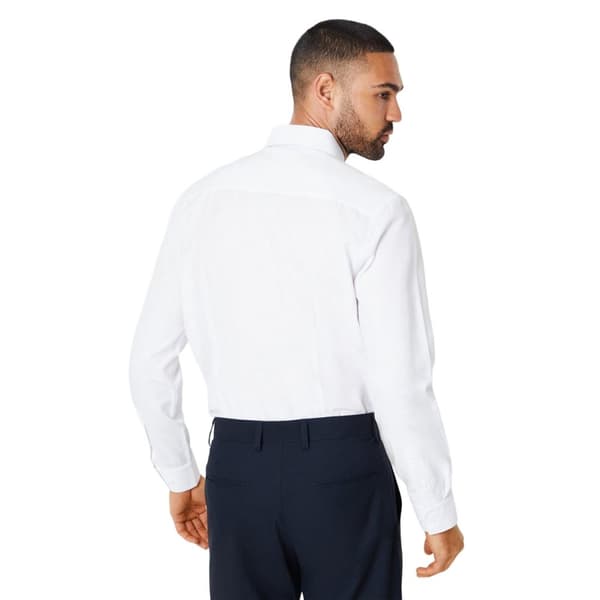 Burton Mens Oxford Easy-Iron Slim Formal Shirt