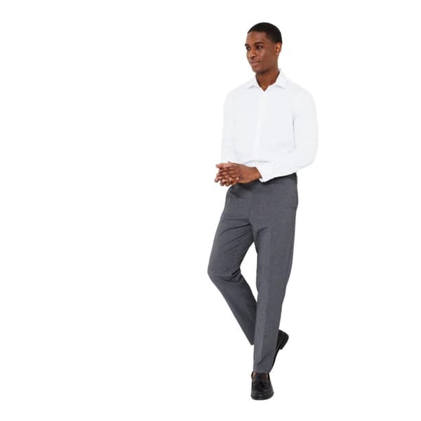 Burton Mens Smart Basket Weave Slim Long-Sleeved Shirt