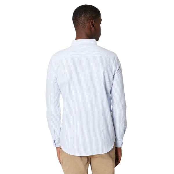 Burton Mens Pinstripe Oxford Long-Sleeved Formal Shirt