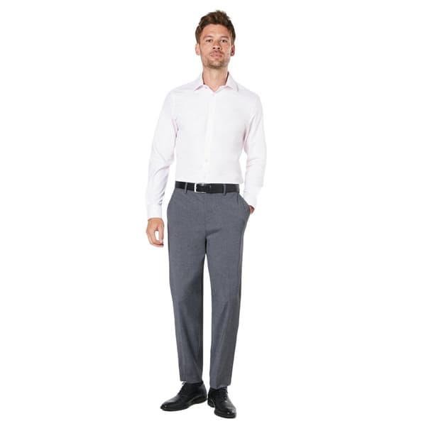 Burton Mens Dobby Easy-Iron Slim Formal Shirt