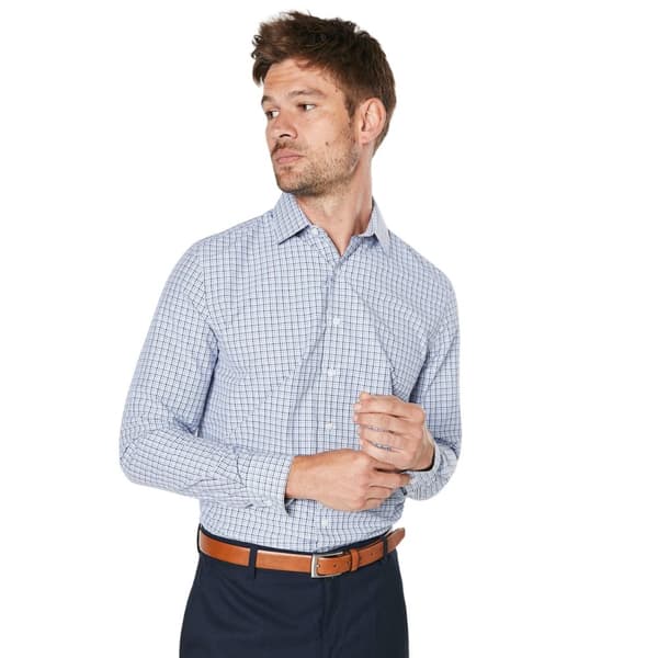 Burton Checked Easy-Iron Slim Formal skjorta för herrar