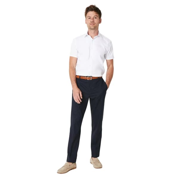 Burton Mens Easy-Iron Slim Short-Sleeved Formal Shirt