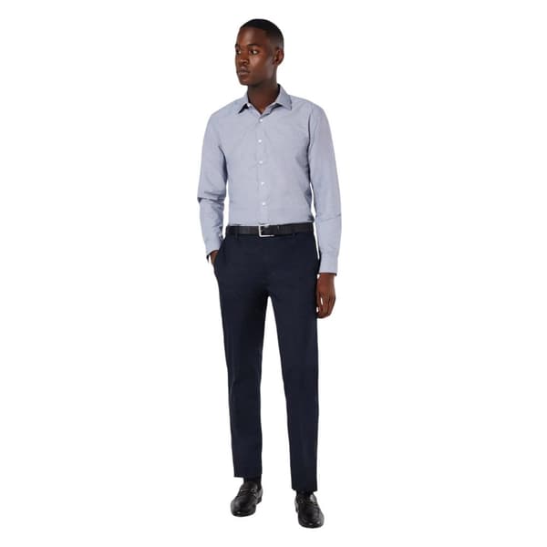 Burton Långärmad formell skjorta, Micro Gingham Check, för herrar