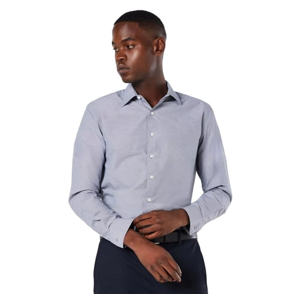 Burton Långärmad formell skjorta, Micro Gingham Check, för herrar
