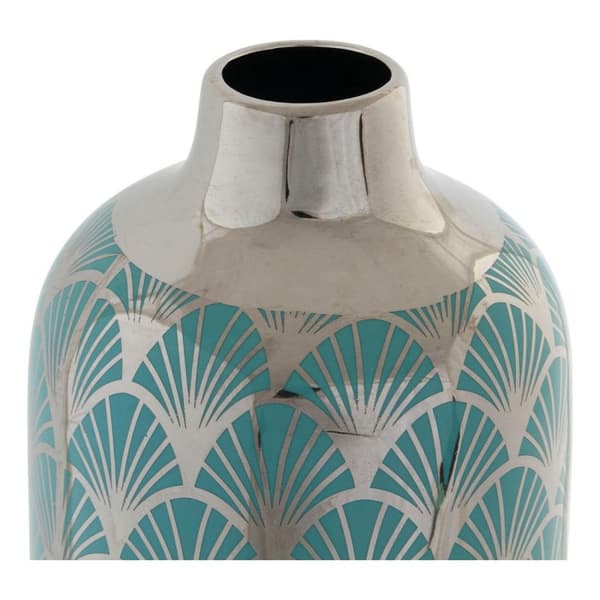 Vas DKD Home Decor Porslin Turkos Orientalisk (15 x 15 x 41.5 cm)