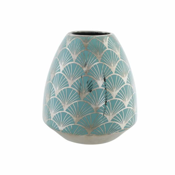 Vas DKD Home Decor Porslin Turkos Orientalisk Kromad 16 x 16 x 18 cm
