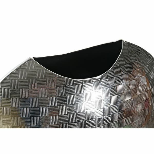 Vas DKD Home Decor 37 x 14 x 33 cm Silvrig Gyllene Aluminium Modern (2 antal)