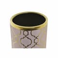 Miniatyrbild 2 av 3: Vas DKD Home Decor Rosa Gyllene Porslin Orientalisk Kromad 14 x 14 x 32 cm