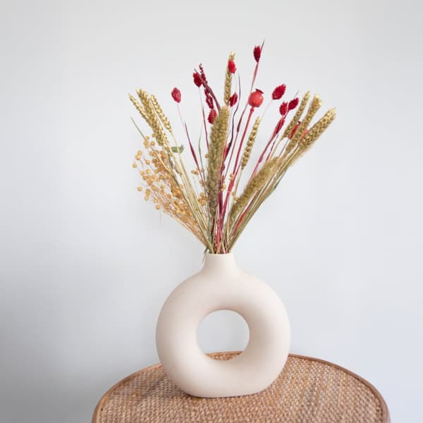 Bukett 'Vinter Glamour Blommar' - torkade blommor - Höjd 35 cm