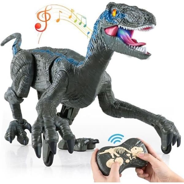 2,4G Jurassic Raptor Dinosaur fjärrkontroll leksak elektrisk leksak för barn Julklappar