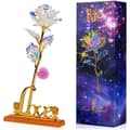 Miniatyrbild 1 av 4: Eternal Rose - Lysande Ros 24 K Guldpläterad - Romantisk Blomma med Box - Bröllops- och Jubileumsgåva