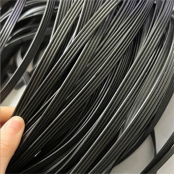 70m Rottingvävt DIY-material Vävt rep PE-rottingimitation rotting Plast Rottingvävt material Svart, 8*1,2 mm