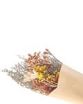 Miniatyrbilde 5 av 5: Tørket Blomsterbukett Oransje Gul Naturlige Tørkede Blomster 65 cm Borddekorasjon