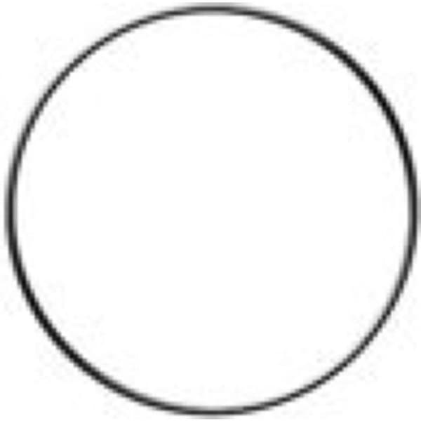 Bar metall cirkel Svart 25 cm