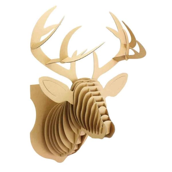 Pappmodell att montera Troféhjort 31 x 54 x 30 cm