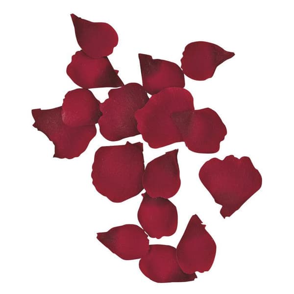 Röda rosenblad 3 och 4,5 cm 41 stycken