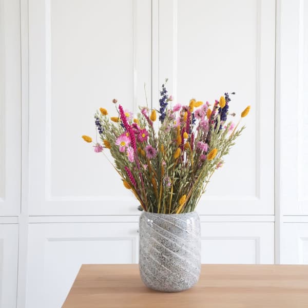 Buket 'Trendy Vibrant' - Tørrede blomster - Højde 55cm