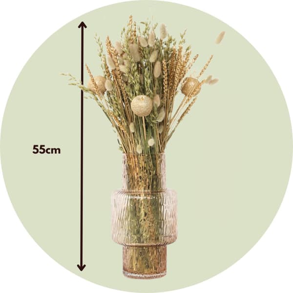 Buket 'Large Angel' - Tørrede blomster - Højde 55cm