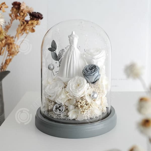 INN® Confession Wedding Eternal Flower Rose Glaslock Alla hjärtans dag present till flickvän Födelsedagsfest Kreativ gåva