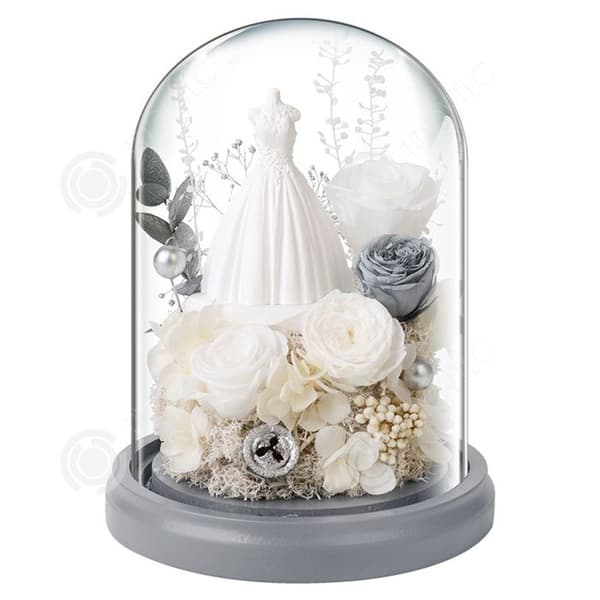 INN® Confession Wedding Eternal Flower Rose Glaslock Alla hjärtans dag present till flickvän Födelsedagsfest Kreativ gåva