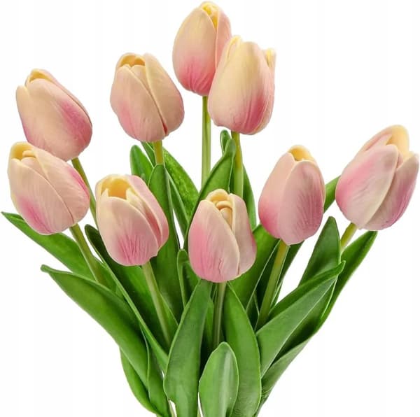 Skum Tulipaner Kunstige Blomster Naturtro 34 cm 9stk