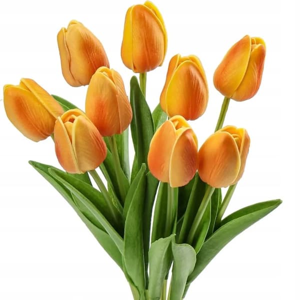 Skum Tulipaner Kunstige Blomster Naturtro 34 cm 9stk