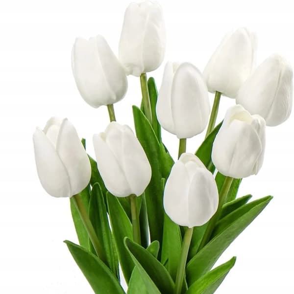 Skum Tulipaner Kunstige Blomster Naturtro 34 cm 9stk