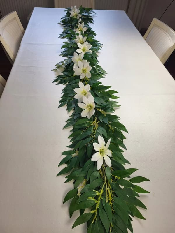 Garland Klatrer Terrasse Altan Dåb Nadver Ornament Dekoration 1,90cm
