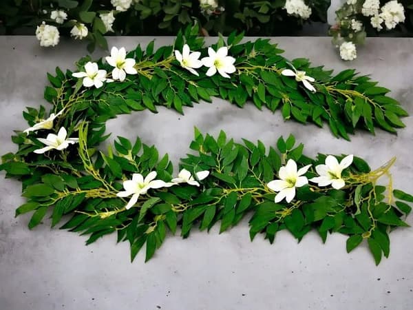 Garland Klatrer Terrasse Altan Dåb Nadver Ornament Dekoration 1,90cm