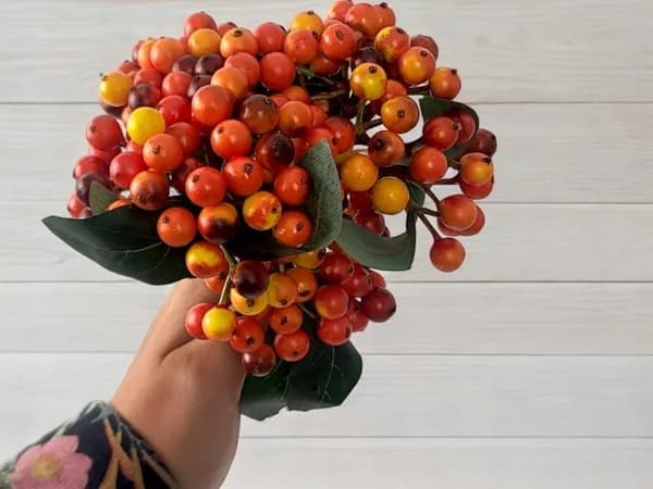 Kunstig Røngren Dekoration Frugt Efterår 30 cm