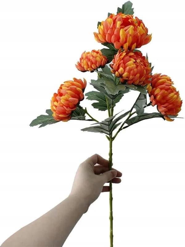 Konstgjord krysantemumbukett Blommor för alla helgons dag 60 cm
