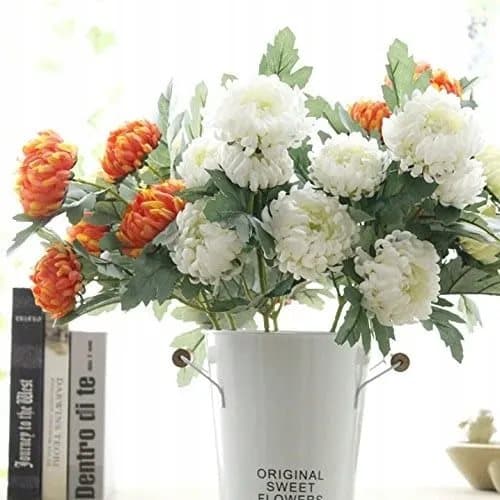 Konstgjord krysantemumbukett Blommor för alla helgons dag 60 cm