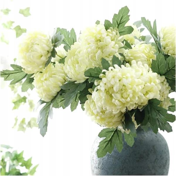 Konstgjord krysantemumbukett Blommor för alla helgons dag 60 cm