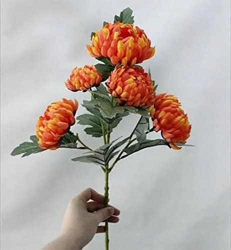 Kunstig krysantemum Allehelgensdag Krysantemumbuket 60 cm