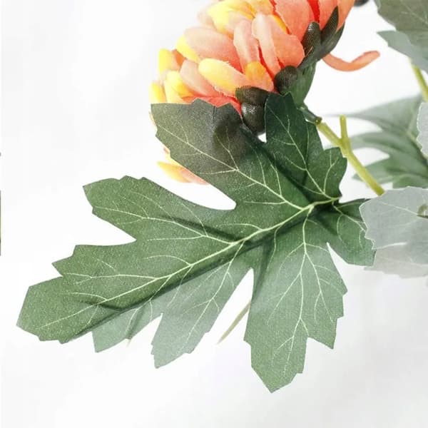 Kunstig krysantemum Allehelgensdag Krysantemumbuket 60 cm