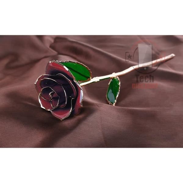 TECH DISCOUNT® - Underbar evig blomma Metallisk Röd Ros Gyllene Kronblad Guldpläterade Romantisk Alla hjärtans dag Mors dag