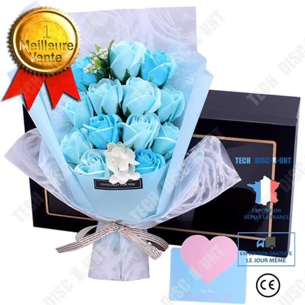 TD® Konserverad blomma Alla hjärtans dag Romantisk gåva Tvål Blomma Kreativ Tvål Rose Bukett Presentset