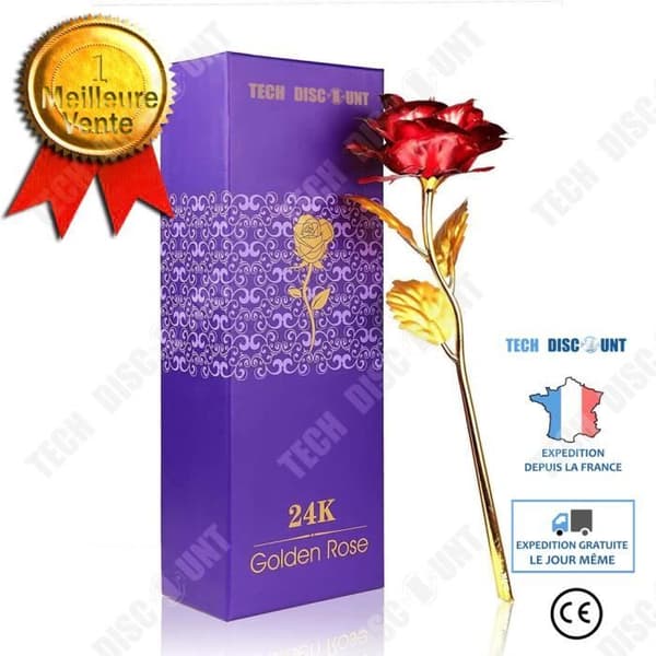 TD® 24K guldfolie roséguld roséguldfolierosa presentförpackning Alla hjärtans dag julklapp