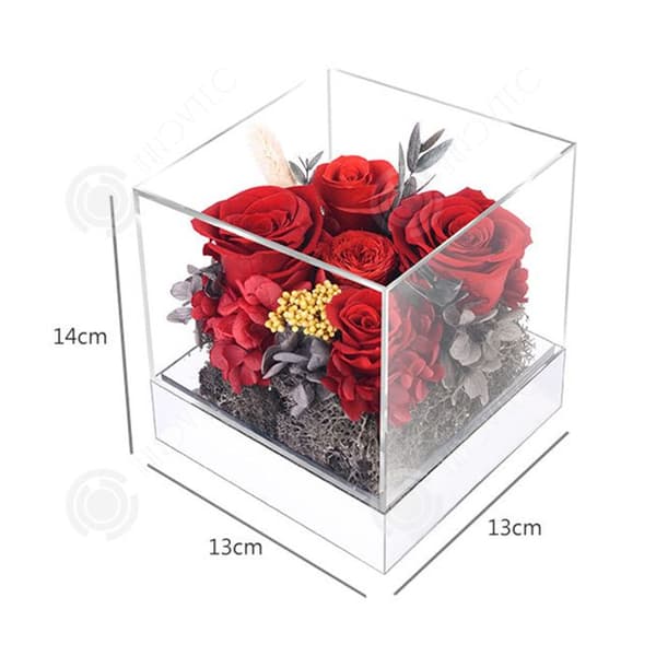 INN® Eternal Flower Rose Akryl Heminredning Julklapp Alla hjärtans dag present Födelsedagspresent