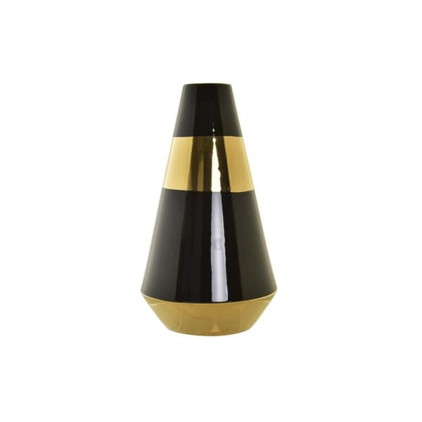 Vas DKD Home Decor Porslin Gyllene Dvobarvna Modern (19 x 19 x 35 cm)