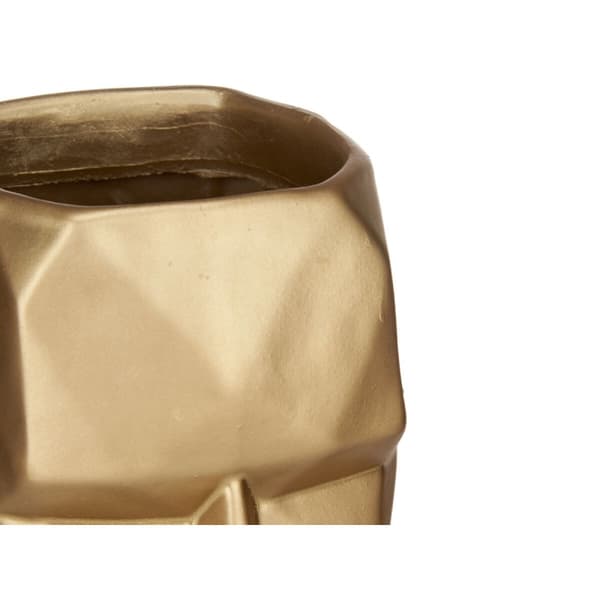 Vas 3D Ansikte Gyllene Polyresin 12 x 24,5 x 16 cm (4 antal)