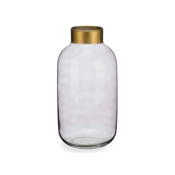 Vas Grå Gyllene Glas 14,5 x 29,5 x 14,5 cm (6 antal)