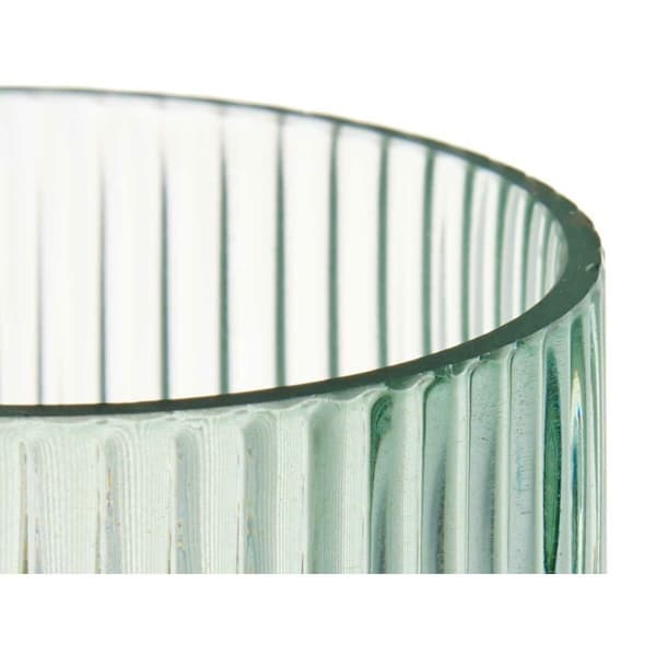 Vas Ränder Grön Glas 8 x 23 x 8 cm (8 antal)