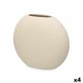 Miniatyrbild 1 av 4: Vas Beige Keramik 29 x 26 x 11 cm (4 antal) Rund