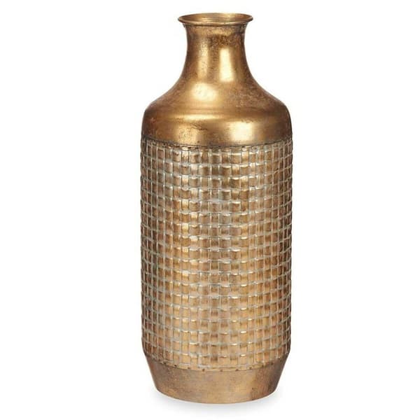 Vas Gyllene Metall 16 x 42 x 16 cm (4 antal) Med relief