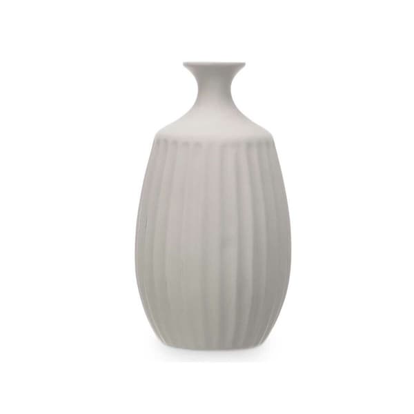 Vas Grå Keramik 21 x 39 x 21 cm (2 antal) Ränder