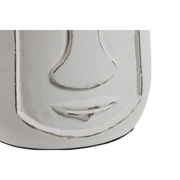 Vas Home ESPRIT Vit Mangoträ Modern Ansikte 15 x 15 x 30 cm